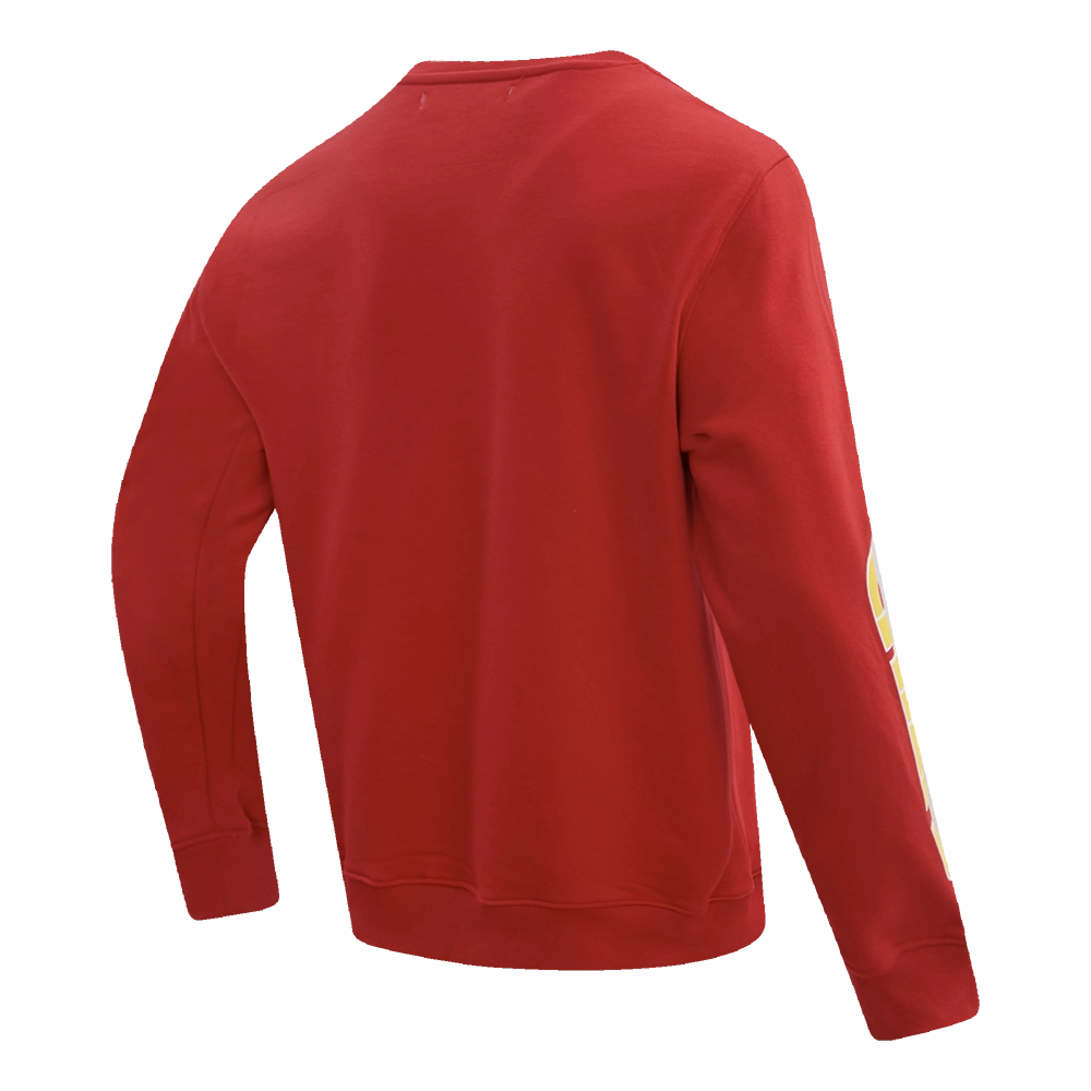 NFL KANSAS CITY CHIEFS CLASSIC BRISTLE MEN'S CREWNECK (RED)