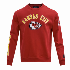 NFL KANSAS CITY CHIEFS CLASSIC BRISTLE MEN'S CREWNECK (RED)