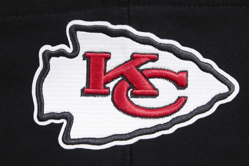 NFL KANSAS CITY CHIEFS CLASSIC BRISTLE MEN'S PULLOVER HOODIE (BLACK)