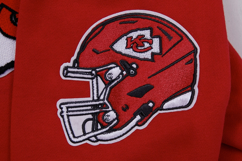 NFL KANSAS CITY CHIEFS CLASSIC BRISTLE MEN'S PULLOVER HOODIE (RED)