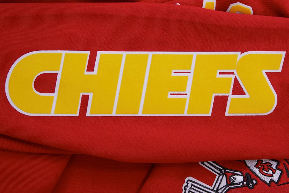 NFL KANSAS CITY CHIEFS CLASSIC BRISTLE MEN'S PULLOVER HOODIE (RED)
