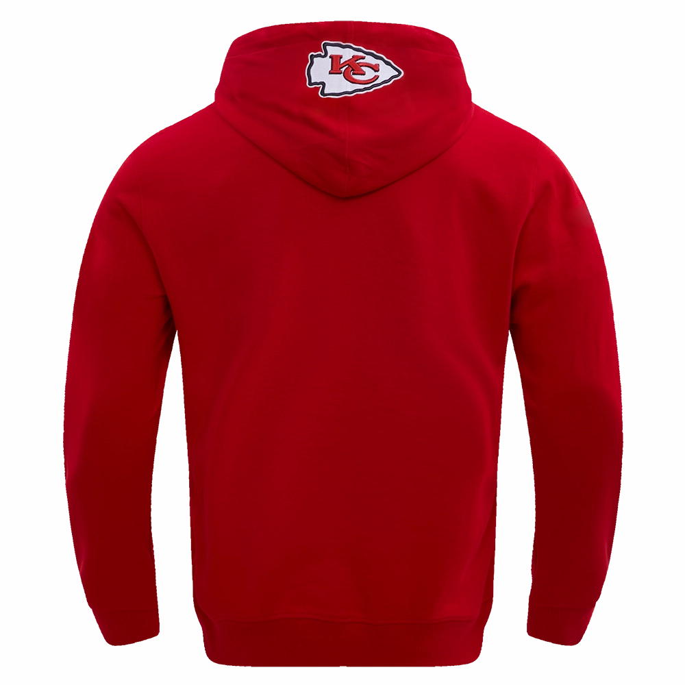 NFL KANSAS CITY CHIEFS CLASSIC BRISTLE MEN'S PULLOVER HOODIE (RED)