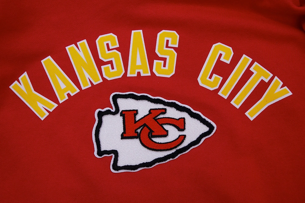 NFL KANSAS CITY CHIEFS CLASSIC BRISTLE MEN'S PULLOVER HOODIE (RED)