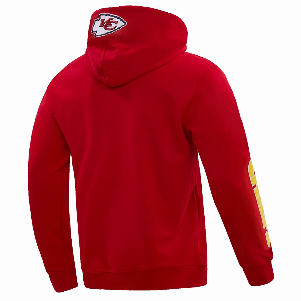 NFL KANSAS CITY CHIEFS CLASSIC BRISTLE MEN'S PULLOVER HOODIE (RED)