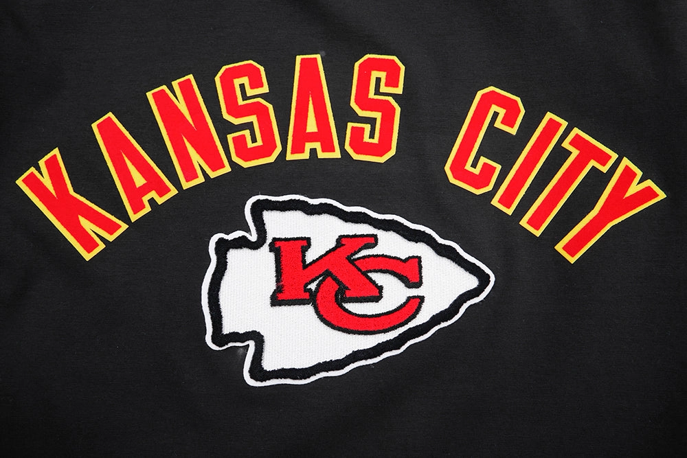 NFL KANSAS CITY CHIEFS CLASSIC BRISTLE MEN'S TEE (BLACK)