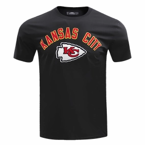 NFL KANSAS CITY CHIEFS CLASSIC BRISTLE MEN'S TEE (BLACK)