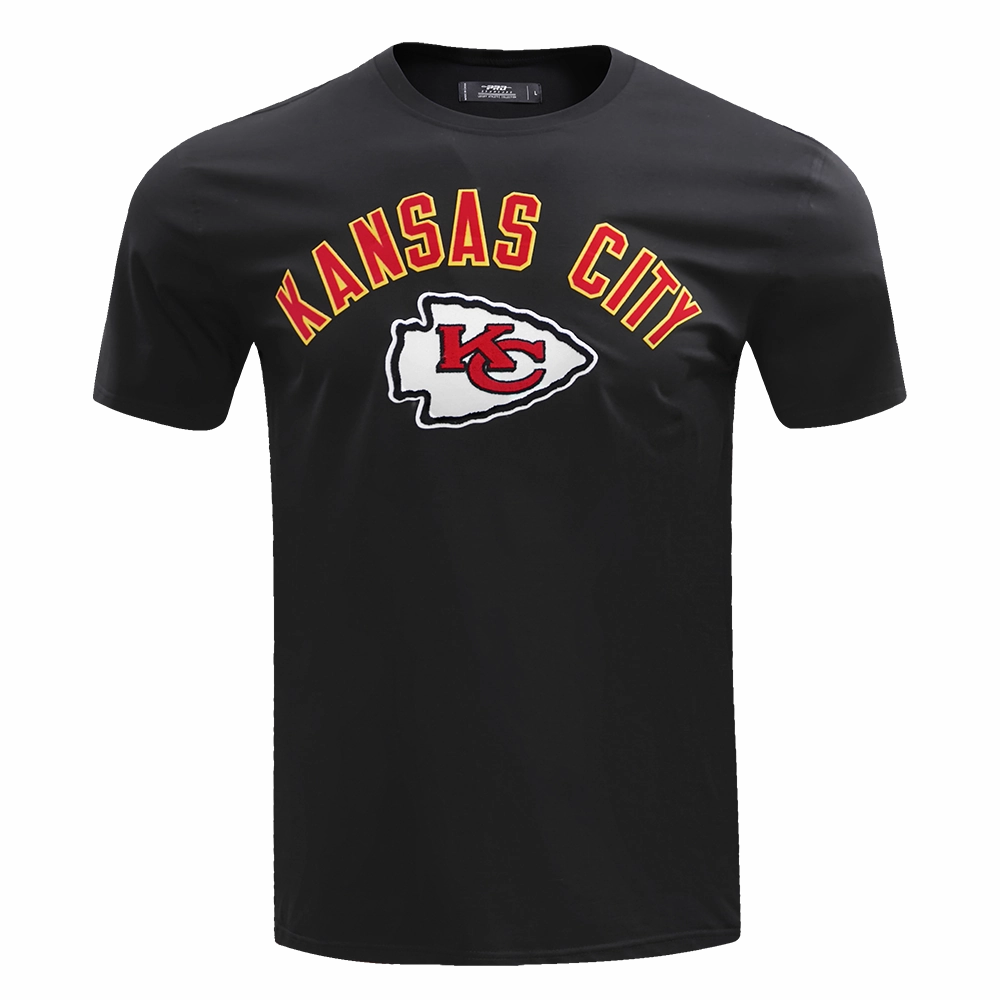 NFL KANSAS CITY CHIEFS CLASSIC BRISTLE MEN'S TEE (BLACK)
