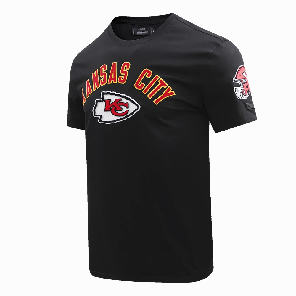 NFL KANSAS CITY CHIEFS CLASSIC BRISTLE MEN'S TEE (BLACK)
