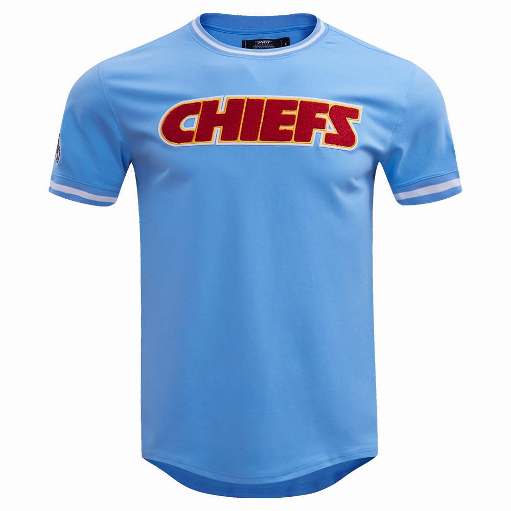NFL KANSAS CITY CHIEFS CLASSIC CHENILLE MEN'S TEE (UNIVERSITY BLUE)