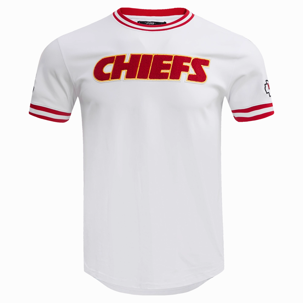NFL KANSAS CITY CHIEFS CLASSIC CHENILLE MEN'S TEE (WHITE)