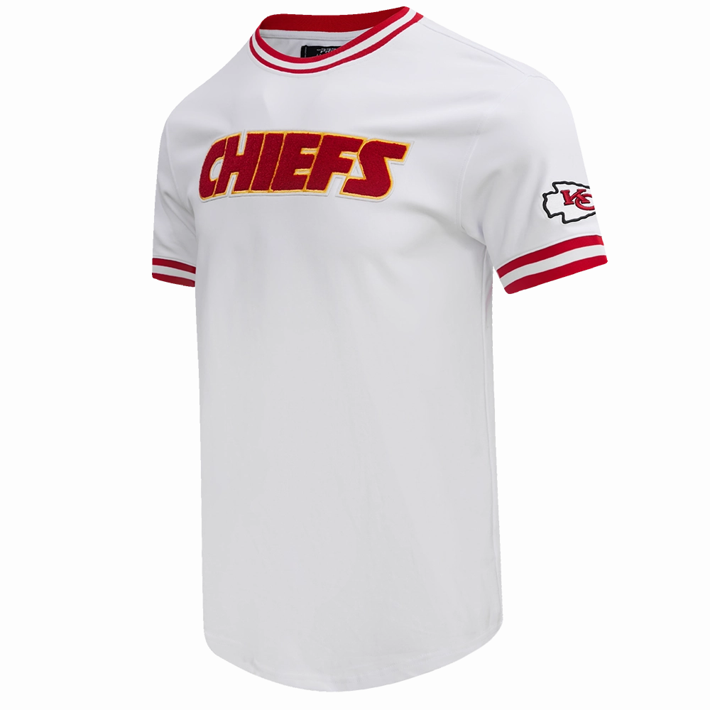 NFL KANSAS CITY CHIEFS CLASSIC CHENILLE MEN'S TEE (WHITE)