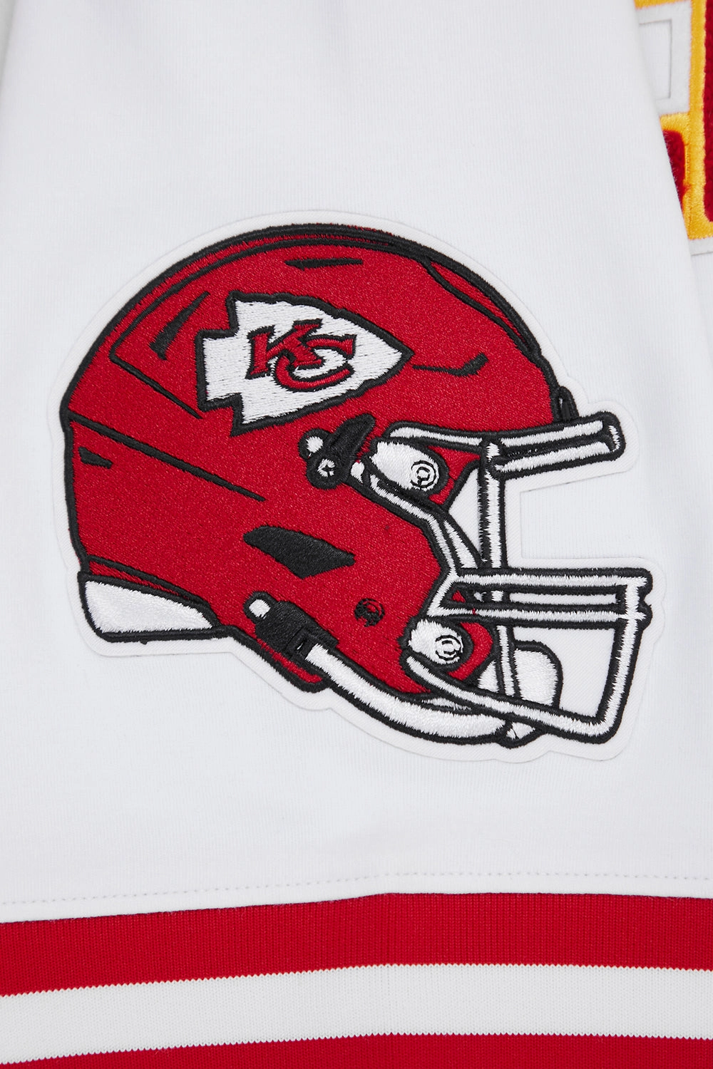 NFL KANSAS CITY CHIEFS CLASSIC CHENILLE MEN'S TEE (WHITE)