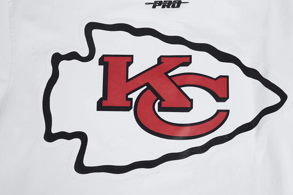 NFL KANSAS CITY CHIEFS CLASSIC MESH MEN'S STRIPED TEE (WHITE/RED)