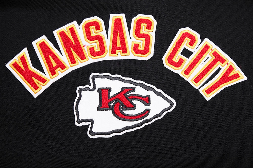 NFL KANSAS CITY CHIEFS CLASSIC WOMEN'S FLC PO HOODIE (BLACK)
