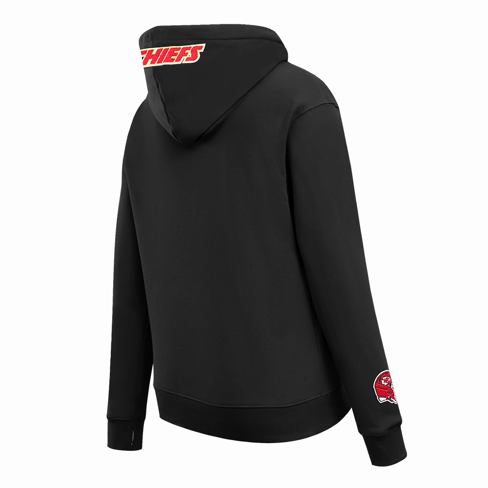 NFL KANSAS CITY CHIEFS CLASSIC WOMEN'S FLC PO HOODIE (BLACK)