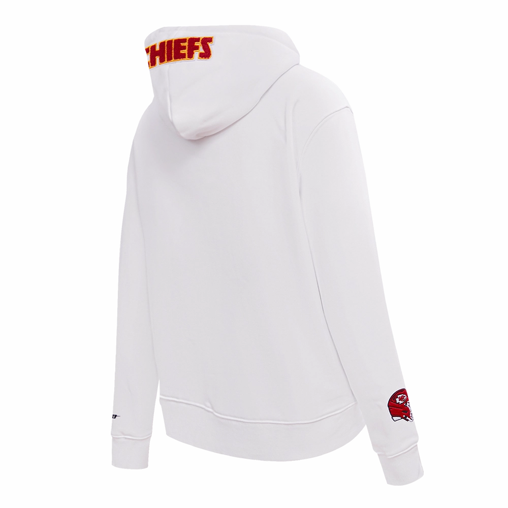 NFL KANSAS CITY CHIEFS CLASSIC WOMEN'S FLC PO HOODIE (WHITE)