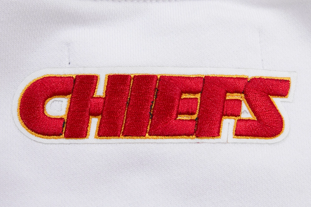 NFL KANSAS CITY CHIEFS CLASSIC WOMEN'S FLEECE CREWNECK (WHITE)