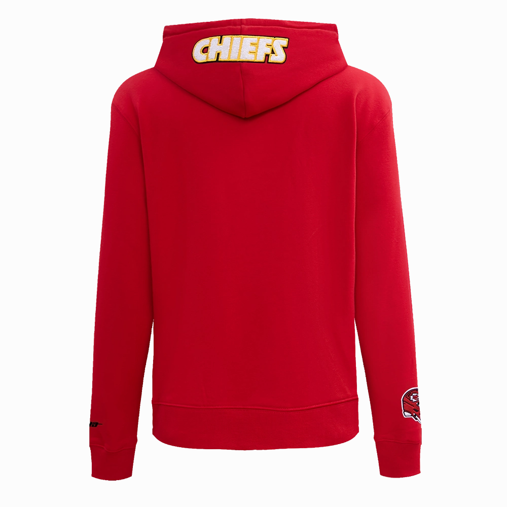 NFL KANSAS CITY CHIEFS CLASSIC WOMEN'S FLEECE PULLOVER HOODIE (RED)