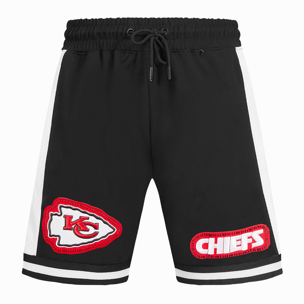 NFL KANSAS CITY CHIEFS DIY PICK STITCH MEN'S DOUBLE KNIT 2.0 SHORT (BLACK)
