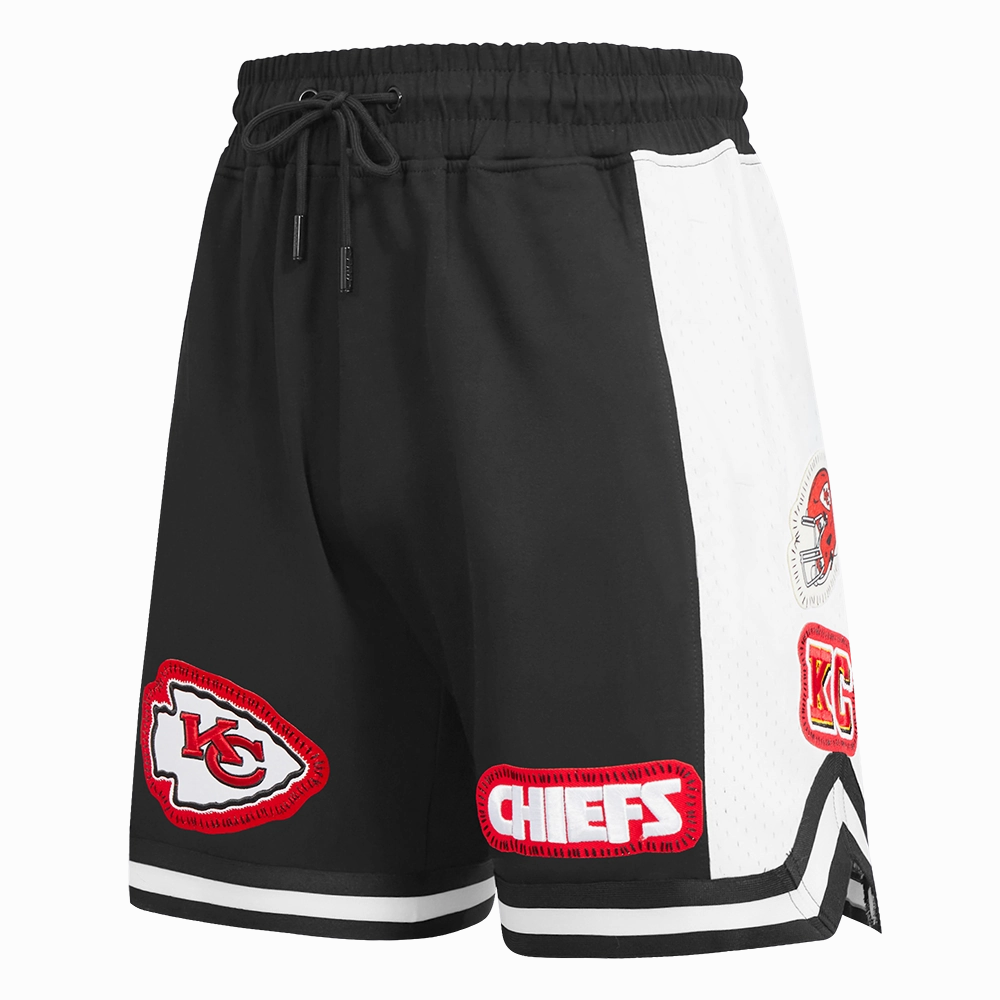 NFL KANSAS CITY CHIEFS DIY PICK STITCH MEN'S DOUBLE KNIT 2.0 SHORT (BLACK)