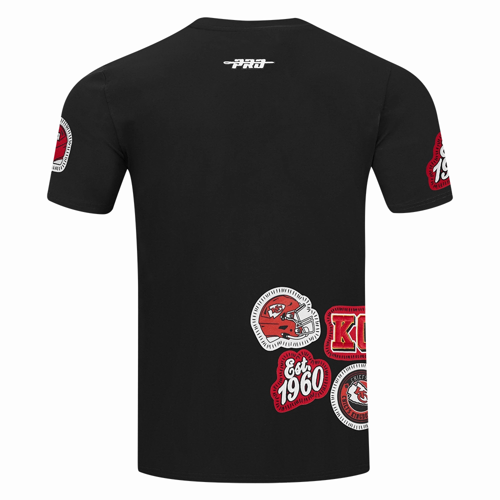 NFL KANSAS CITY CHIEFS DIY PICK STITCH MEN'S SINGLE JERSEY TEE (BLACK)