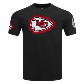 NFL KANSAS CITY CHIEFS DIY PICK STITCH MEN'S SINGLE JERSEY TEE (BLACK)