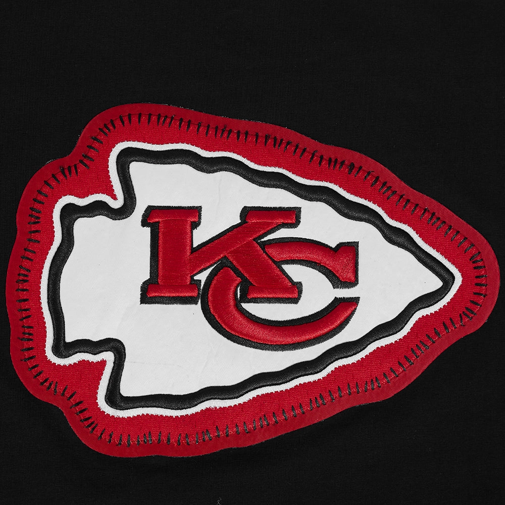 NFL KANSAS CITY CHIEFS DIY PICK STITCH MEN'S SINGLE JERSEY TEE (BLACK)