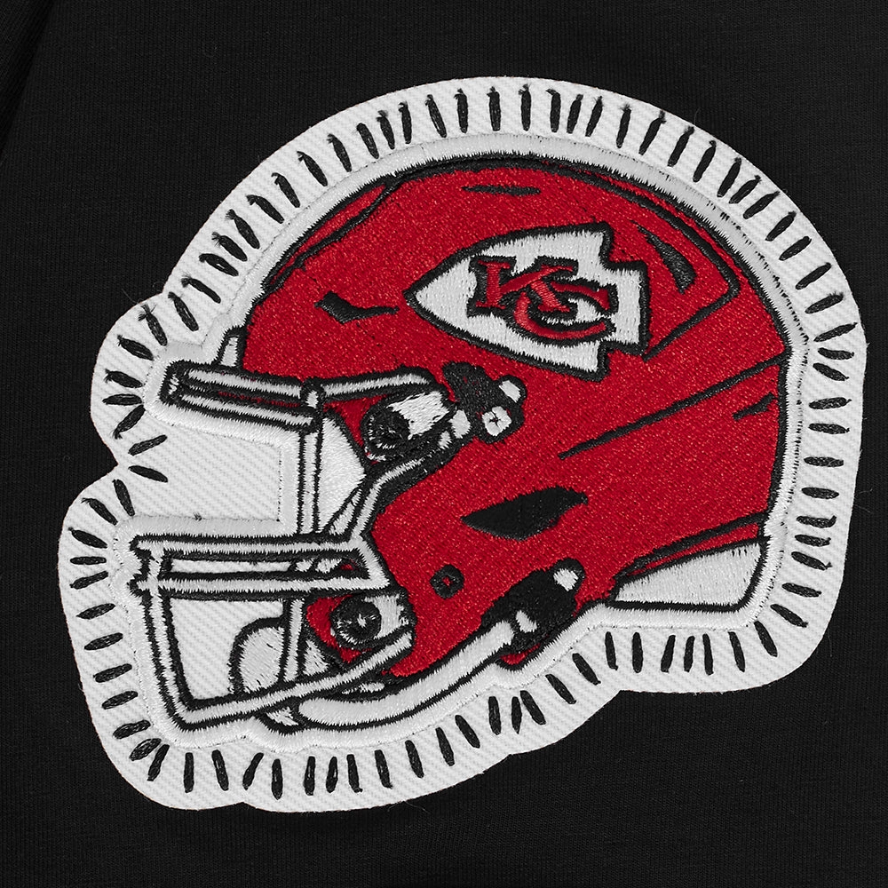 NFL KANSAS CITY CHIEFS DIY PICK STITCH MEN'S SINGLE JERSEY TEE (BLACK)