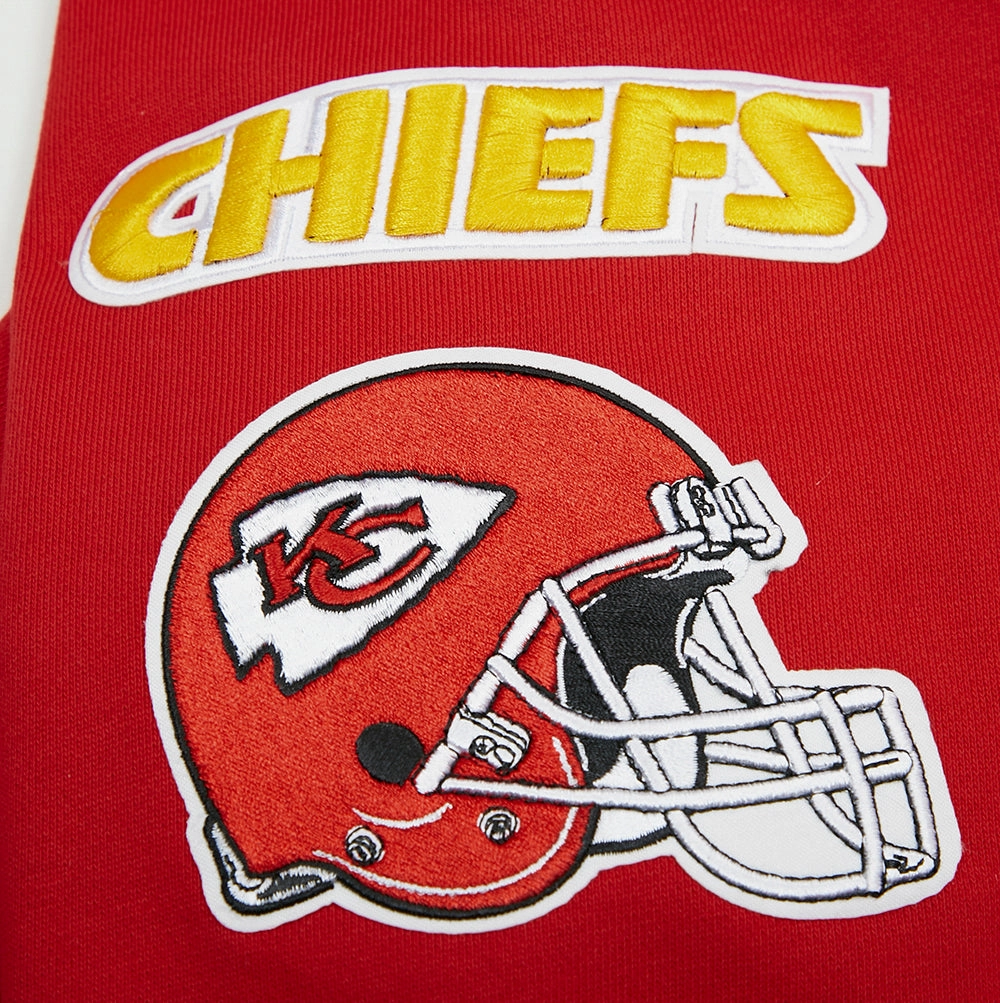 NFL KANSAS CITY CHIEFS MASHUP MEN'S PULLOVER HOODIE (RED)