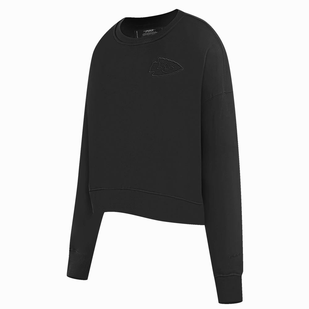 NFL KANSAS CITY CHIEFS NEUTRAL WOMEN'S CREWNECK (BLACK)