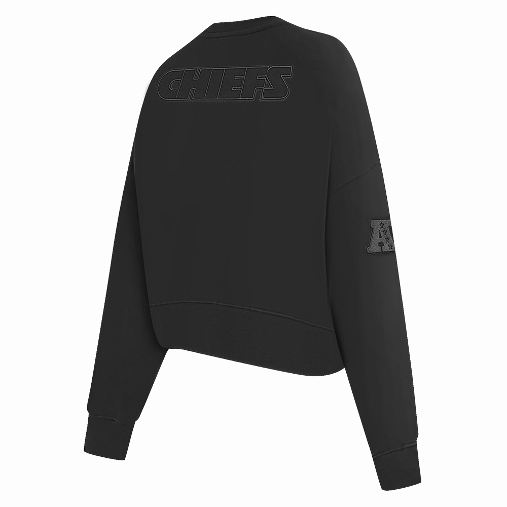 NFL KANSAS CITY CHIEFS NEUTRAL WOMEN'S CREWNECK (BLACK)