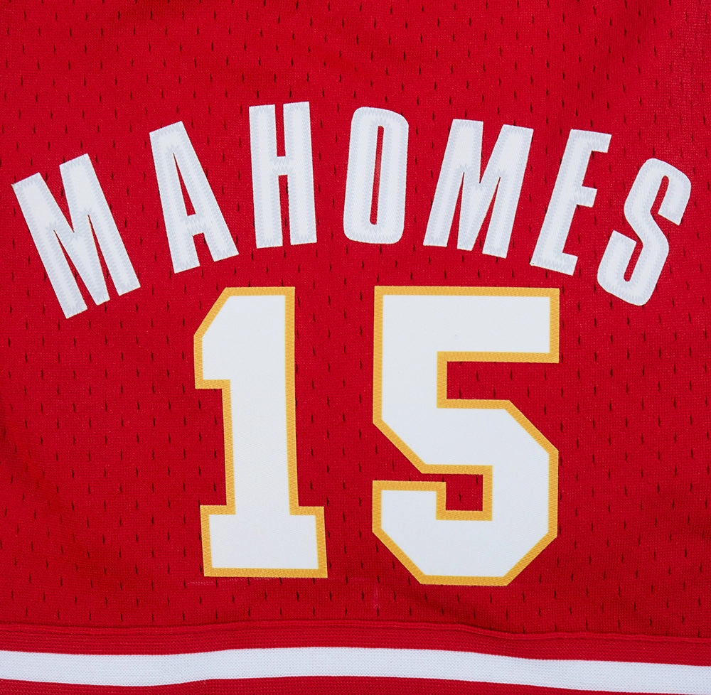 NFL KANSAS CITY CHIEFS PATRICK MAHOMES #15 MEN'S MESH SHORT (RED)
