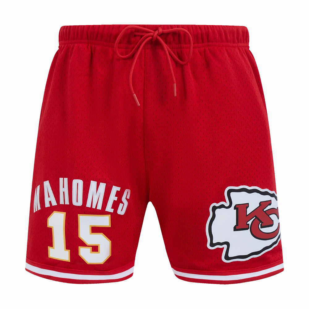 NFL KANSAS CITY CHIEFS PATRICK MAHOMES #15 MEN'S MESH SHORT (RED)