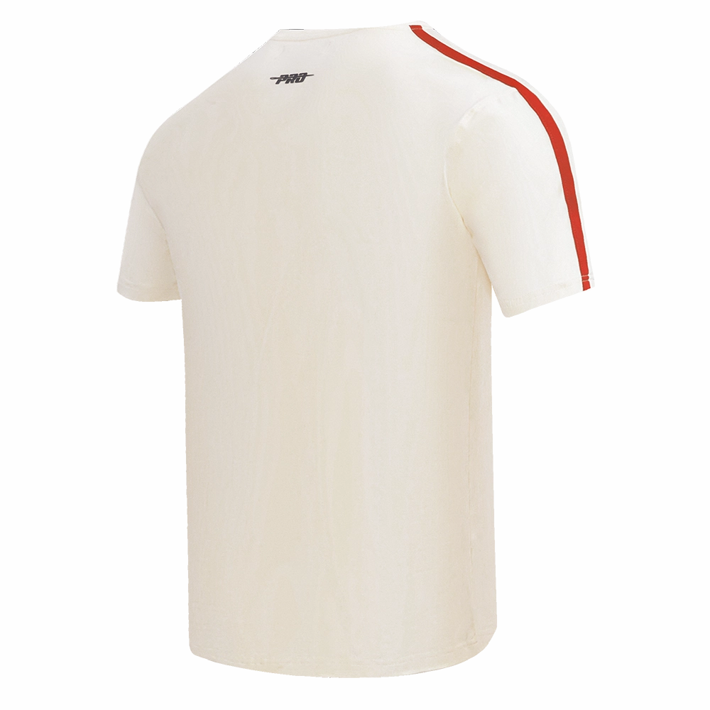 NFL KANSAS CITY CHIEFS RETRO CLASSIC MEN'S STRIPED TEE (EGGSHELL/ RED)