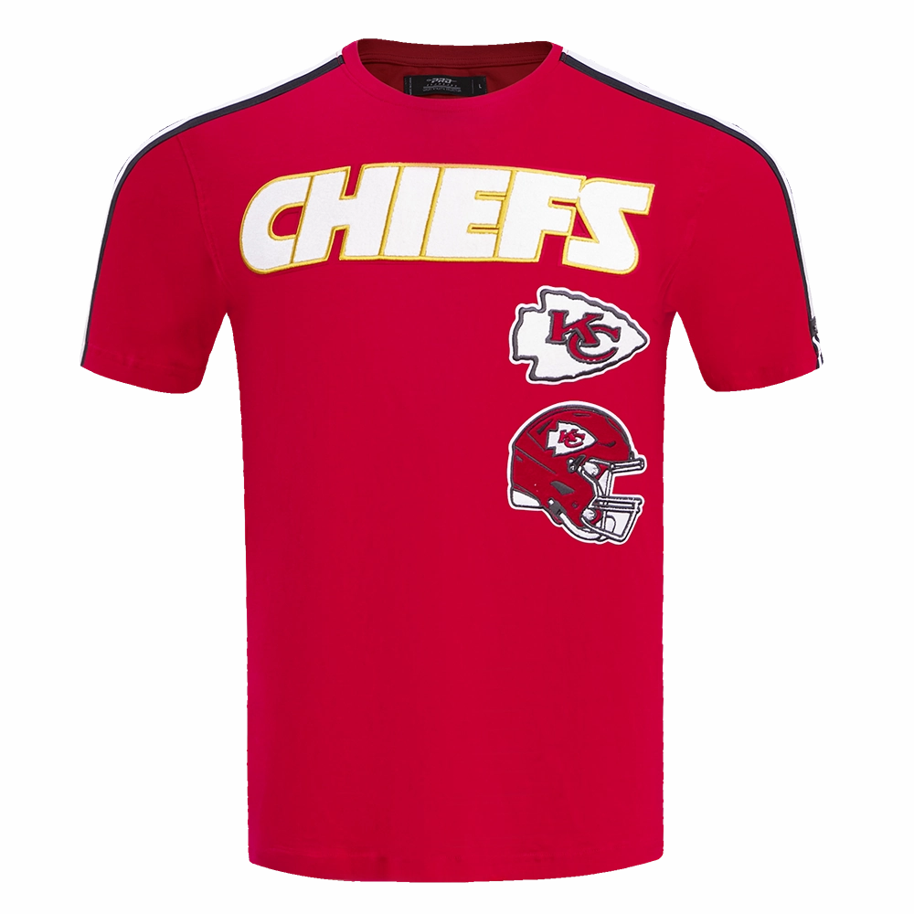 NFL KANSAS CITY CHIEFS RETRO CLASSIC MEN'S STRIPED TEE (RED/BLACK)