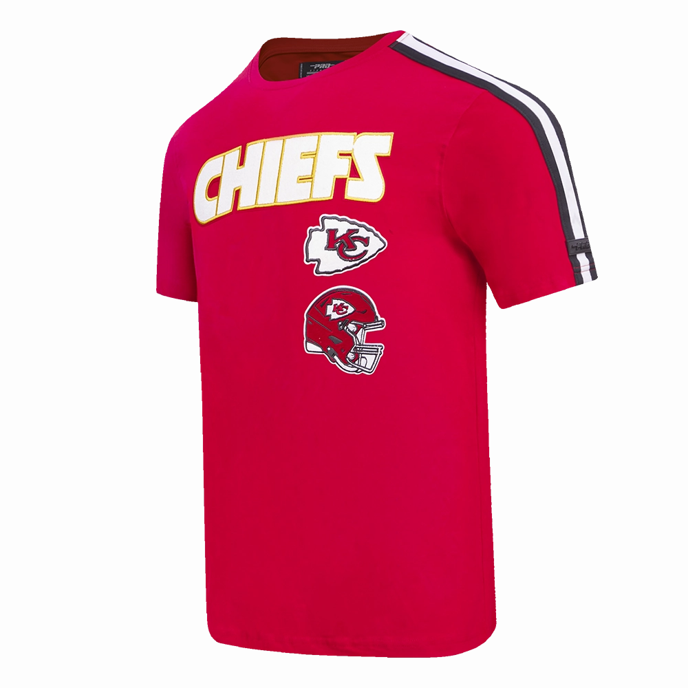 NFL KANSAS CITY CHIEFS RETRO CLASSIC MEN'S STRIPED TEE (RED/BLACK)