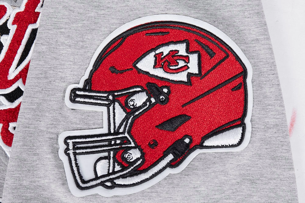 NFL KANSAS CITY CHIEFS SCRIPT TAIL MEN'S   TEE (HEATHER GREY)