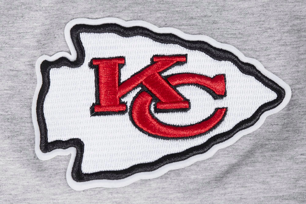 NFL KANSAS CITY CHIEFS SCRIPT TAIL MEN'S   TEE (HEATHER GREY)