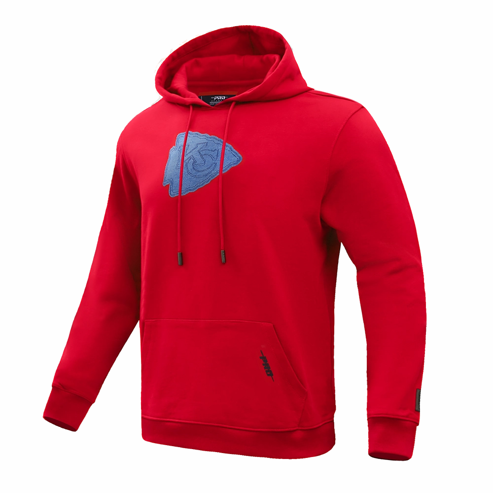 NFL KANSAS CITY CHIEFS VARSITY BLUES MEN'S PULLOVER HOODIE (RED)