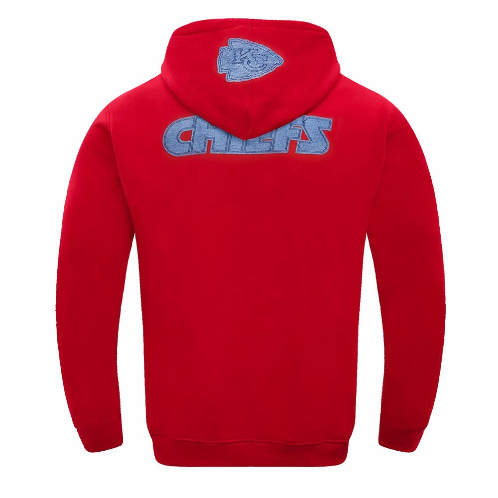 NFL KANSAS CITY CHIEFS VARSITY BLUES MEN'S PULLOVER HOODIE (RED)