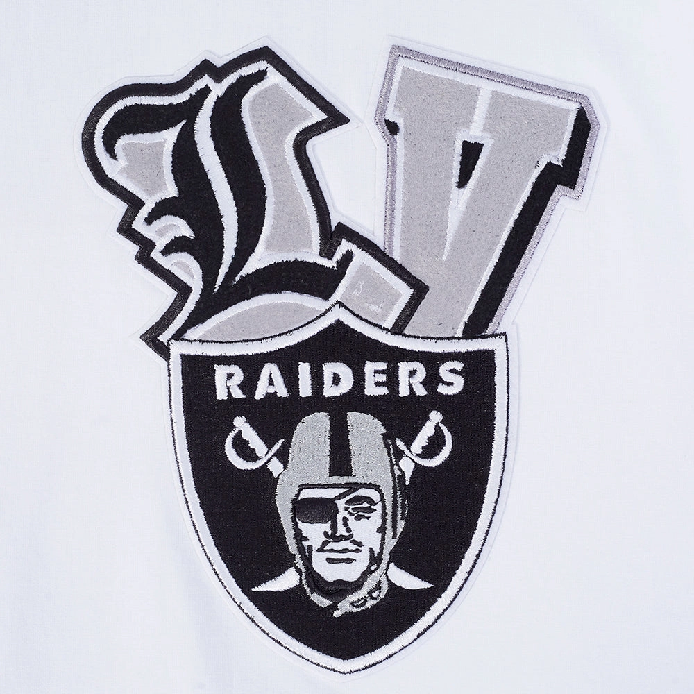 NFL LAS VEGAS RAIDERS CITY RANSOM MEN'S SINGLE JERSEY TEE (WHITE)