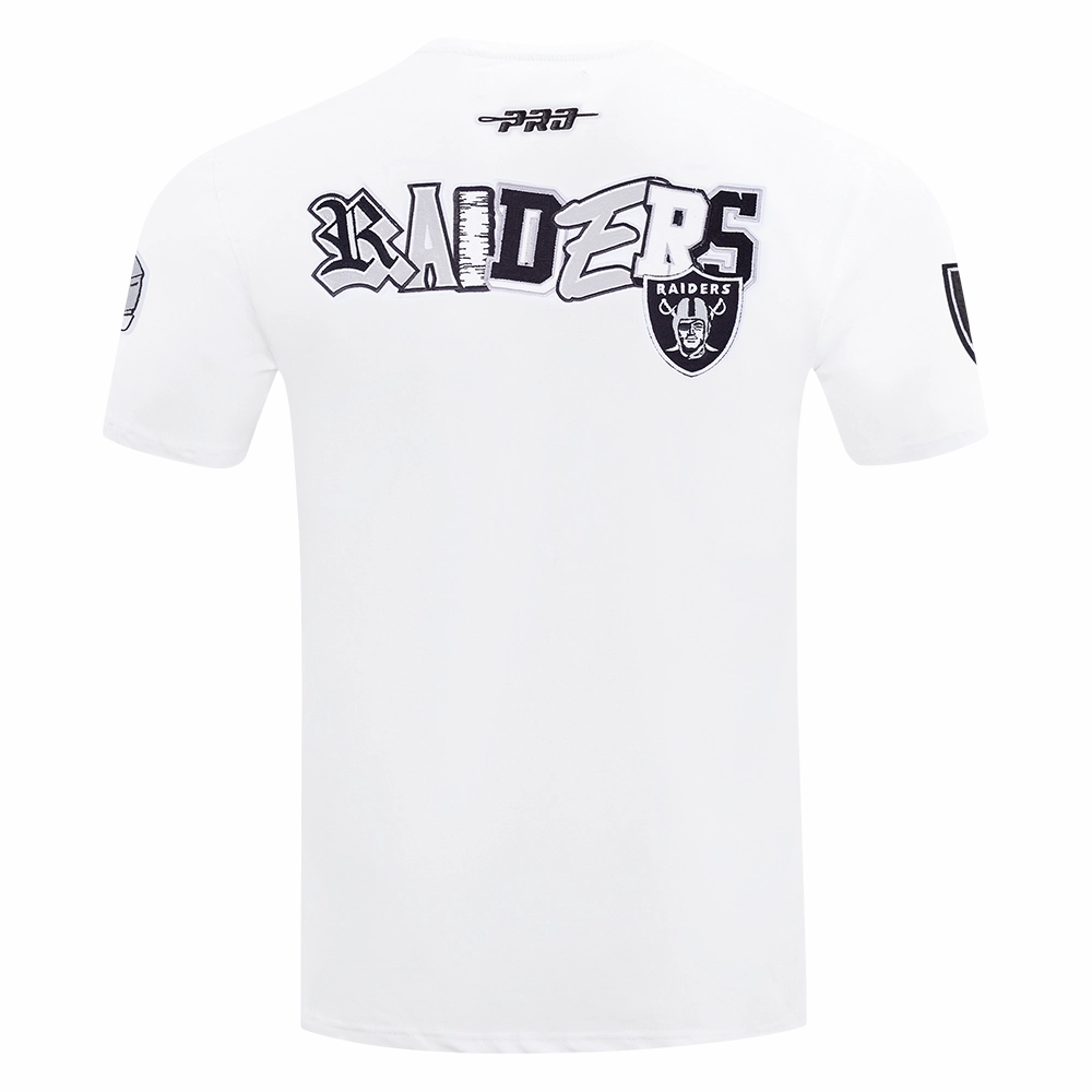 NFL LAS VEGAS RAIDERS CITY RANSOM MEN'S SINGLE JERSEY TEE (WHITE)
