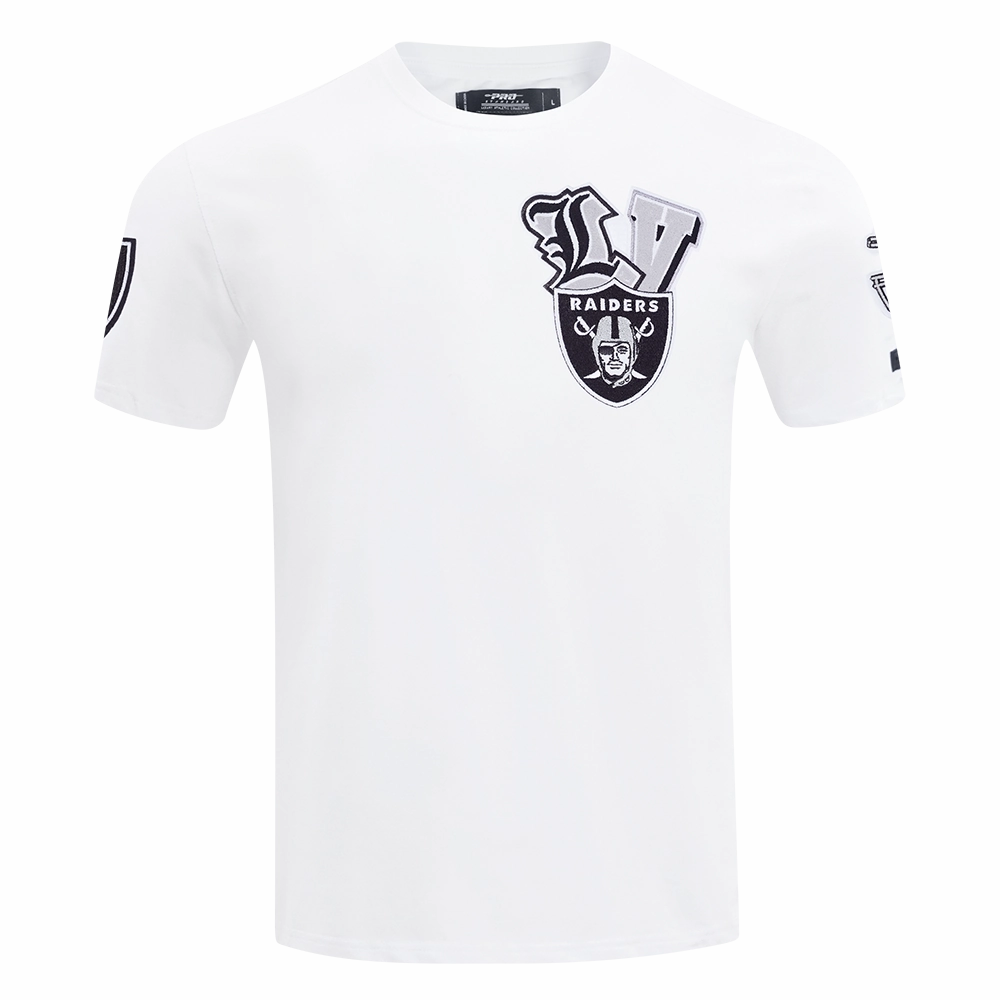 NFL LAS VEGAS RAIDERS CITY RANSOM MEN'S SINGLE JERSEY TEE (WHITE)