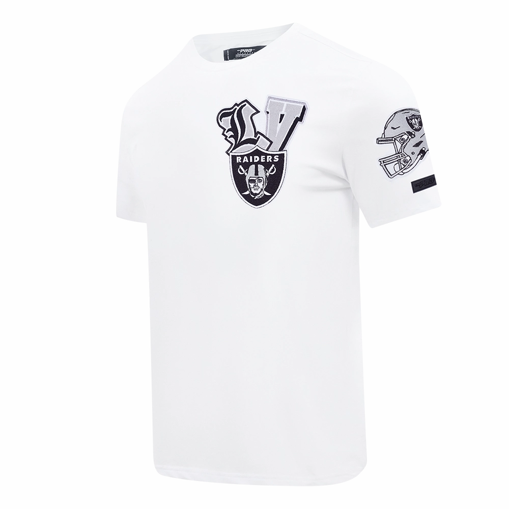 NFL LAS VEGAS RAIDERS CITY RANSOM MEN'S SINGLE JERSEY TEE (WHITE)
