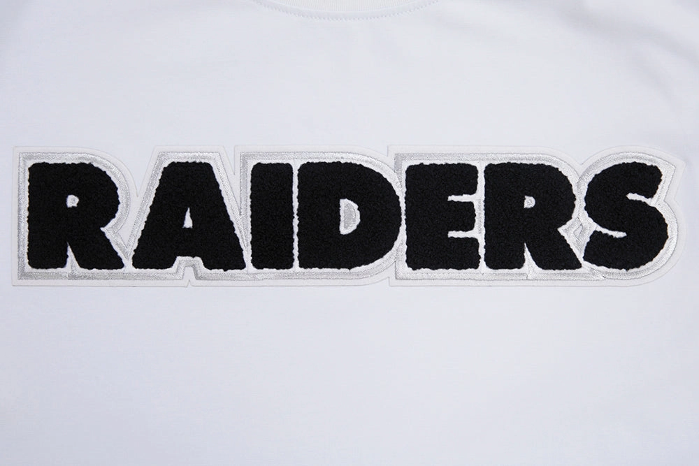 NFL LAS VEGAS RAIDERS CLASSIC CHENILLE   TEE (WHITE)