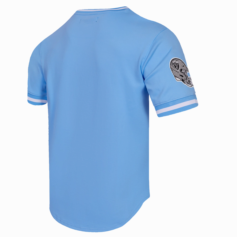NFL LAS VEGAS RAIDERS CLASSIC CHENILLE DOUBLE KNIT TEE (UNIVERSITY BLUE)
