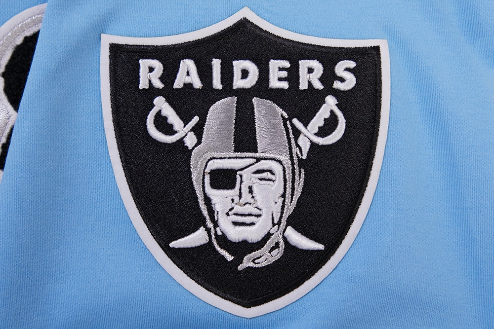 NFL LAS VEGAS RAIDERS CLASSIC CHENILLE DOUBLE KNIT TEE (UNIVERSITY BLUE)