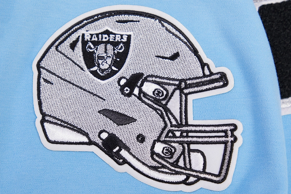NFL LAS VEGAS RAIDERS CLASSIC CHENILLE DOUBLE KNIT TEE (UNIVERSITY BLUE)