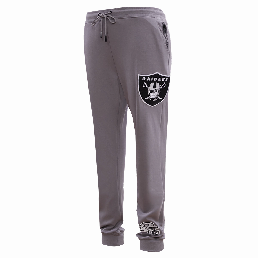 NFL LAS VEGAS RAIDERS CLASSIC CHENILLE MEN'S JOGGER (GRAY)