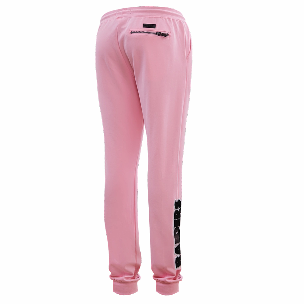 NFL LAS VEGAS RAIDERS CLASSIC CHENILLE MEN'S JOGGER (PINK)